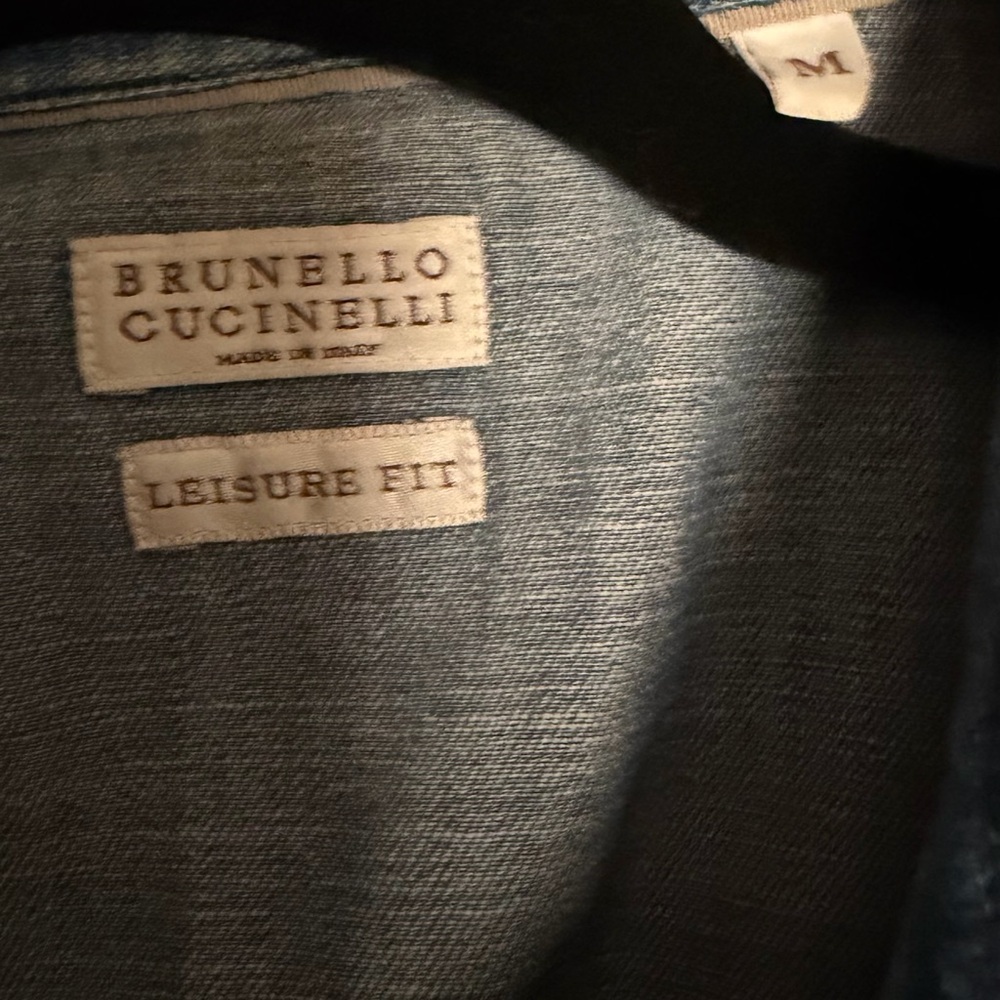 Brunello Cucinelli Denim Western Shirt - Picture 10 of 12